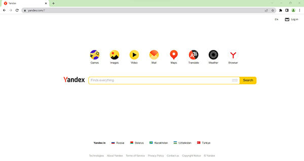 Yandex Search Engine